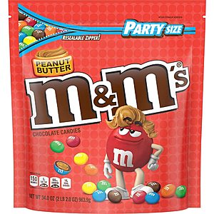 34oz M&M'S Peanut Butter Chocolate Candy $7.05 w/ Subscribe & Save