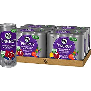 24-Pack 8-Oz V8 +Energy Drinks (Pomegranate Blueberry) $11.14 w/ S&S + Free Shipping w/ Prime or $25+