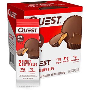 12-Count 1.48-Oz Quest Nutrition High Protein Peanut Butter Cups $13.85 w/ Subscribe & Save