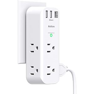 Prime Members: Addtam 6-Outlet 15A Outlet Extender w/ 1800J Surge $9.20 + Free Shipping