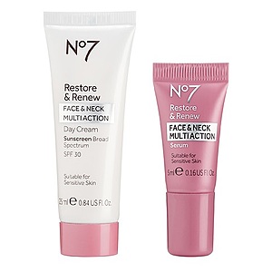 2-Piece No7 The Restore & Renew Duo Skin Care $4.40 + Free Shipping