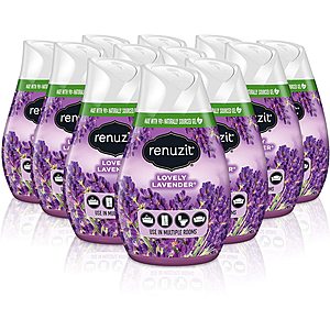 12-Count 7-Oz Renuzit Adjustable Air Freshener Gel (Lavender) $7.60 w/ Subscribe & Save