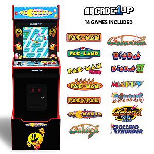Arcade1UP Pacmania Bandai Legacy Edition (14 Games) with Riser & Light-up Marquee Arcade Cabinet $300 + Free Shipping