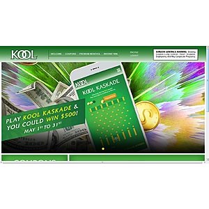 Kool "Kaskade" IW game win $500 daily 5/31/18