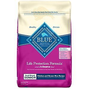 15 lbs Blue Buffalo Life Protection Formula Small Breed Senior Dog Food $17.10 w/ S&S + Free S&H