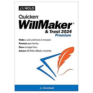 Costco - Quicken WillMaker & Trust 2024 Premium, PC or MAC (E-Delivery) - $69.99