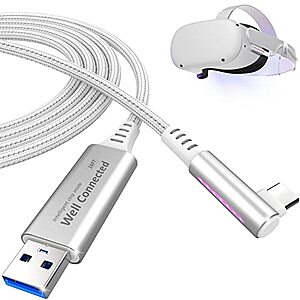 Link Cable 16 ft Compatible with Oculus/Meta Quest 2 type USB c $7.99