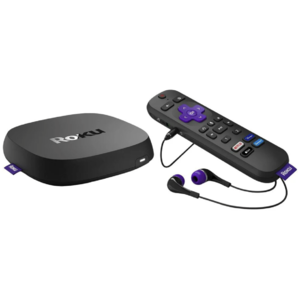 Roku Ultra Streaming Player Device and Voice Remote Pro with Rechargeable Battery in Black | NFM $69.99
