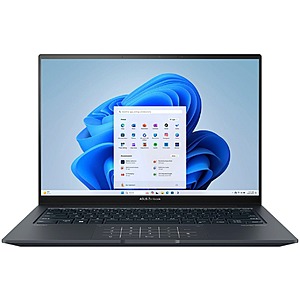 ASUS - Zenbook 14X 14.5" 2.8K OLED Touch Laptop - Intel Evo Platform i7-13700H - 16GB Memory - 512GB SSD - Inkwell Gray $699.99