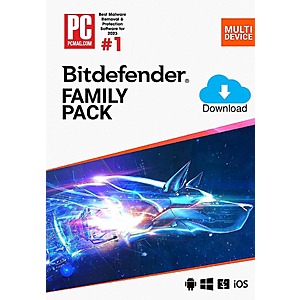 Bitdefender Family Pack 15 Devices / 2 Years - Download $35 w/ promo code SWCPM24