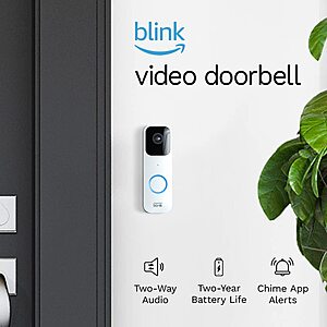 Blink Video Doorbell + Sync Module 2 - $48.99