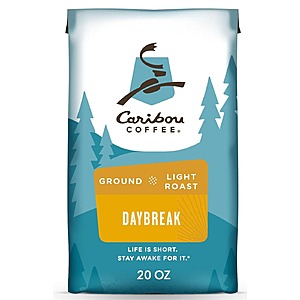 [S&S] $7.11: 20-Oz Caribou Ground Coffee (Daybreak Morning Blend)