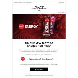 2x Free Coca Cola - Coke Energy Using Alexa Skill