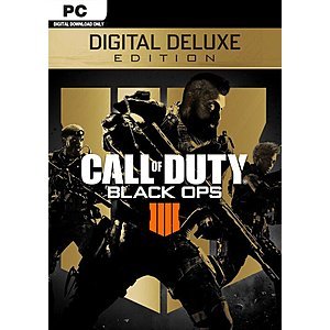 Call of Duty: Black Ops 4 Deluxe Edition Pre-Order (PC Digital Download) $60 or Less