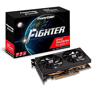 $229.99: PowerColor Fighter AMD Radeon RX 6650 XT Graphics Card with 8GB GDDR6 Memory Amazon