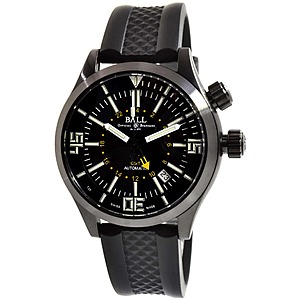 Ball Men's Automatic Watch - Engineer Master II Diver Black Strap | DG1020A-P3AJ-BK $1037.56