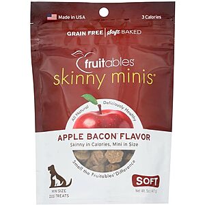 $1.86 w/ S&S: Fruitables Skinny Mini Dog Treats (Apple Bacon) 5oz @ Amazon