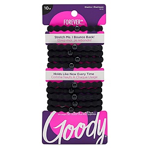 $2.37 w/ S&S: Goody Forever Ouchless Elastic Hair Tie - 10 Count @ Amazon