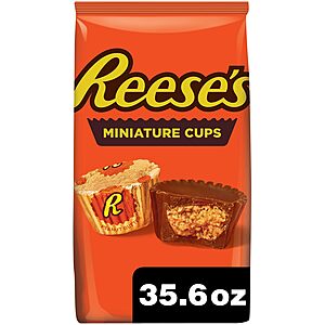Reese's Milk Chocolate Peanut Butter Cups: 35.6-oz Miniatures $8 w/ Subscribe & Save