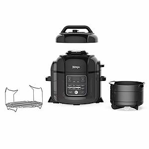 Ninja OP401 Foodi 8-Quart Pressure, Steamer, Air Fryer All-in- All-in-One Multi-Cooker, Black/Gray - $201.59, After Instant Coupon