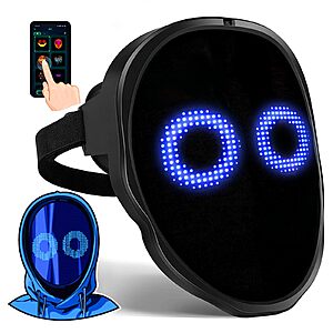 Face Transforming LED Mask with App Controlled $48.99 @Amazon $48.99