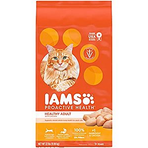 Amazon~ Iams Cat Food 22lb $18.95 after 10% SS and $8 coupon