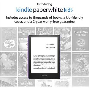 All New Kindle Paperwhite Kids Tablet w/ Cover + 1-Year Amazon Kids+ (2021 Model) $115 + Free S/H