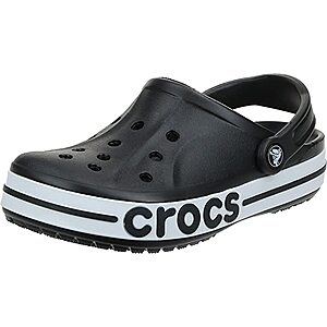 Crocs Unisex Adult Bayaband Clogs (Black or White) $25 + Free Shipping