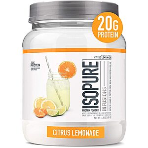 16-Serving Isopure Whey Isolate Protein Powder (Citrus Lemonade) $16.60 w/ Subscribe & Save