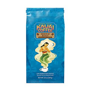 Kauai Whole Bean Coffee, Koloa Estate Medium Roast – 100% Arabica Whole Bean Coffee from Hawaii’s Largest Coffee Grower - (32 Ounces) $14.05