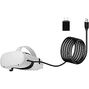 Seltureone Replacement 5m(16ft) Cable for Oculus Quest 2, Amazon.com - $15.59
