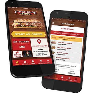 Firehouse Subs Rewards Free code for 699 points