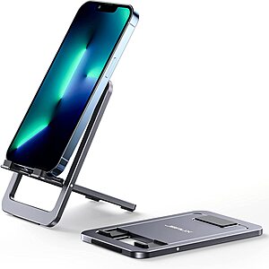 Amazon: JSAUX Foldable Aluminum Phone stand, Portable Travel Holder - $5.75