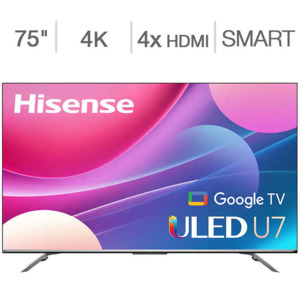 Costco Members: 75'' Hisense U75H Series 4K UHD ULED LCD TV $900 + Free Shipping
