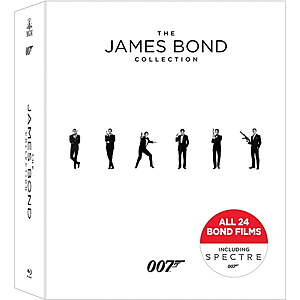 The James Bond 24-Film Collection (Blu-ray) $55 + Free Shipping