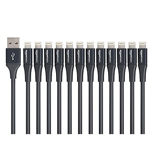 12-Pack 4" Amazon Basics Lightning to USB-A Charging Cables $7 & More + Free S/H w/ Amazon Prime