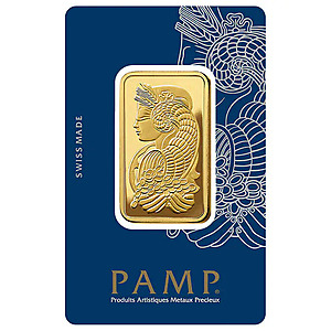 1 oz Gold Bar PAMP Suisse Lady Fortuna Veriscan (New In Assay) - $2059