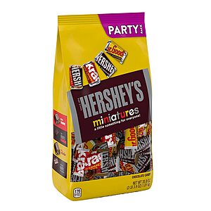 35.9-Oz HERSHEY'S Miniatures Assorted Chocolate Easter Candy Party Pack $9.06 w/ S&S + Free Shipping w/ Prime or orders $35