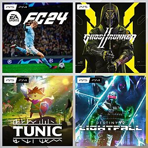 PS+ Members: PS4/PS5 Digital Games: Ghostrunner 2, EA Sports FC 24, Tunic Free & More (Active Subscription Required)