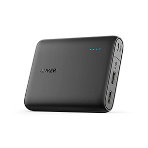 Anker Powercore 13000 2-Port Ultra Portable Phone Charger Power Bank (Black) $21.35 + FS