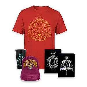 Zavvi: Harry Potter House Bundle Shirt, Hat, Drinking Glass, 2 Notebooks $24.98 + tax