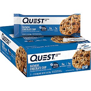 QUEST nutrition White Chocolate Raspberry protein bars  $16.87 Amazon. No S&S