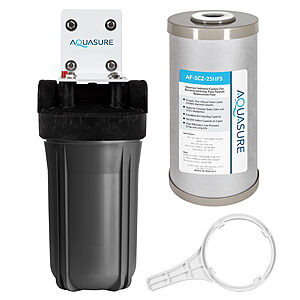 AQUASURE Fortitude Single-stage 12-GPM Gac Whole House Water Filtration System $88 + Free Shipping