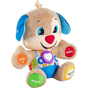 Fisher-Price Laugh & Learn Smart Stages Plush Toy w/ 75 Sounds (Brown Puppy or Sis) $10.70 + Free Shipping w/ Prime or on orders $35+