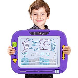 Magnetic Drawing Board Toy, 13X17” Magna Doodle Sketch Erasable Pad for Writing Kids Toddler Boy Girl Painting Learning Birthday Gift Present, Extra Large $13.29 FS @Amazon