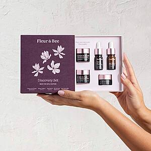 Fleur & Bee Skincare Gift Set $5 -w/shipping total is $13.95 incl $10 gift card