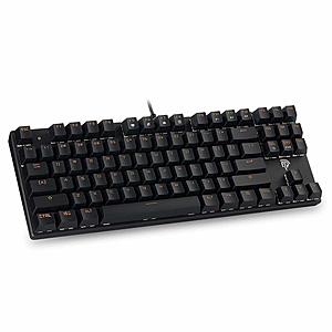 40% OFF - Mechanical Gaming Keyboard - Wired- 29 Key Rollover, Blue Switch, Multimedia Keys  - $16.19