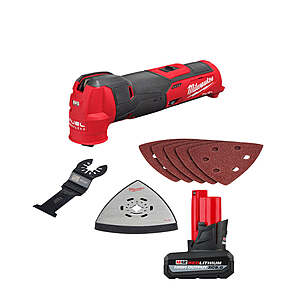 Milwaukee M12 FUEL 12V Oscillating Multi-Tool w/ 5AH High Output Battery $139 + Free S&H on $199+