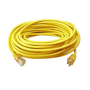 YMMV 100' Southwire 12/3 SJTW Heavy Duty 3-Prong 15-Amp Extension Cord w/ Lighted Ends @ HD B&M $32.67