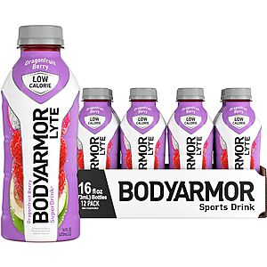 12-Pack 16-Oz BODYARMOR LYTE Sports Drink Low-Calorie Sports Beverage (Various) $7.90 w/ Subscribe & Save